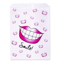 Sherman Dental SMILES PAPER BAG 7.5x 10"